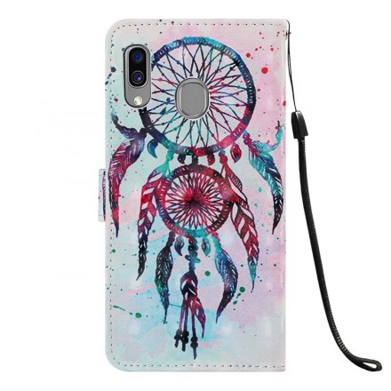Housse Samsung Galaxy A40 Attrape Rêves Rouge Housse Samsung Galaxy A40 Attrape Rêves Rouge