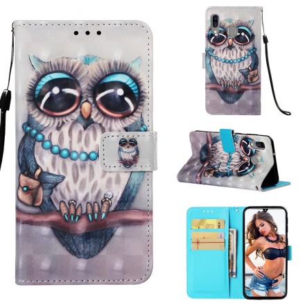 Housse Samsung Galaxy A40 Miss Hibou Housse Samsung Galaxy A40 Miss Hibou