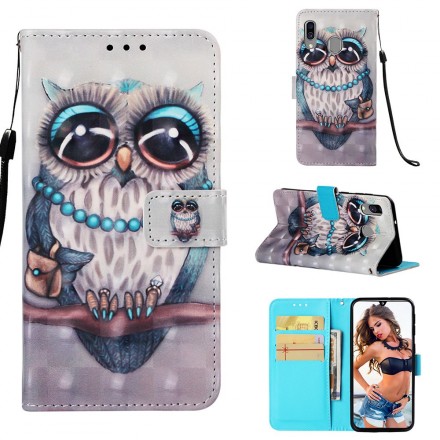 Housse Samsung Galaxy A40 Miss Hibou