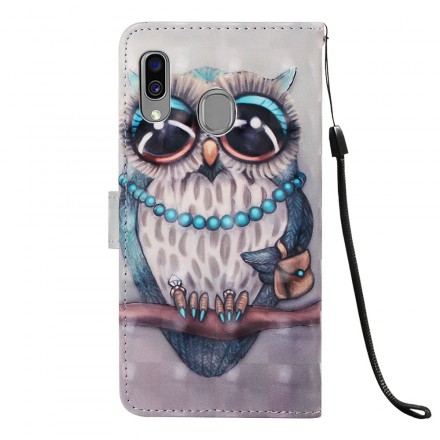 Housse Samsung Galaxy A40 Miss Hibou Housse Samsung Galaxy A40 Miss Hibou