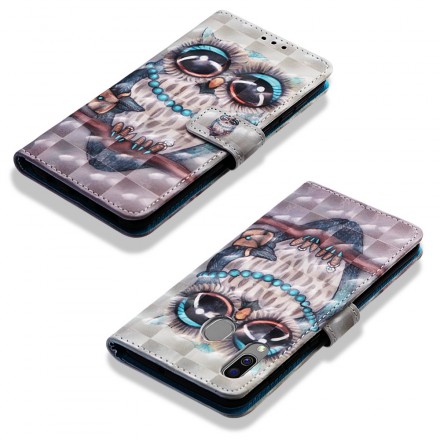 Housse Samsung Galaxy A40 Miss Hibou Housse Samsung Galaxy A40 Miss Hibou