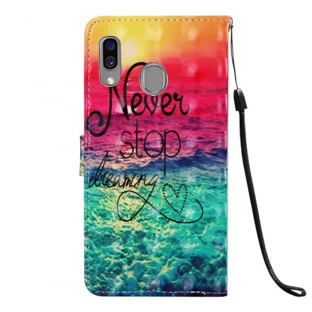 Housse Samsung Galaxy A40 Never Stop Dreaming