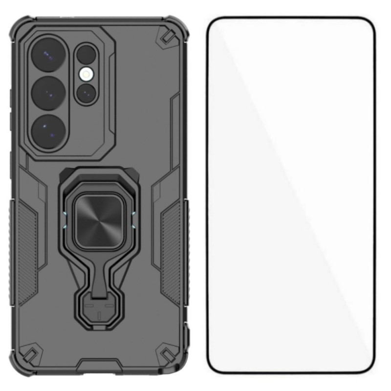 Coque Samsung Galaxy S26 Ultra Ring Résistante avec Protecteur Écran