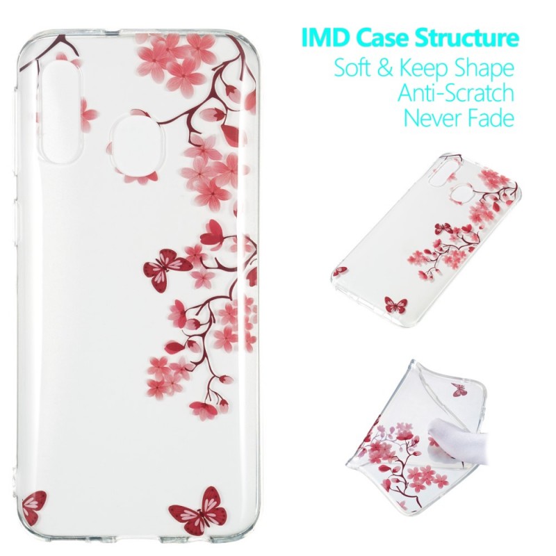 coque samsung a40 fleur de cerisier