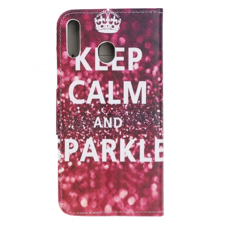 Housse Samsung Galaxy A40 Keep Calm and Sparkle