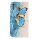 Housse Samsung Galaxy A40 Papillon Bleu et Jaune Housse Samsung Galaxy A40 Papillon Bleu et Jaune