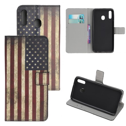 Housse Samsung Galaxy A40 Drapeau USA