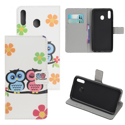 Housse Samsung Galaxy A40 Couple de Hiboux Housse Samsung Galaxy A40 Couple de Hiboux
