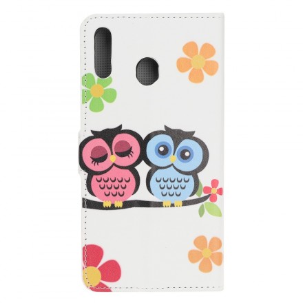 Housse Samsung Galaxy A40 Couple de Hiboux Housse Samsung Galaxy A40 Couple de Hiboux