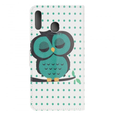 Housse Samsung Galaxy A40 Hibou Endormi