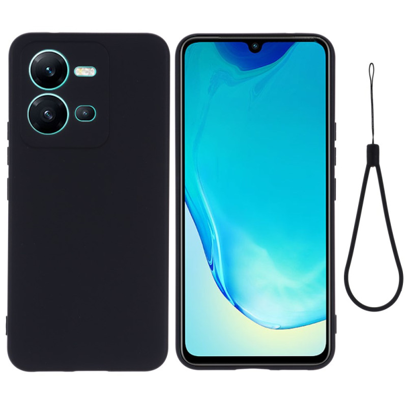Coque Vivo X80 Lite Silicone Liquide à Lanière