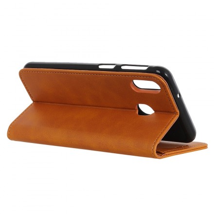 Flip Cover Samsung Galaxy A40 Cuir Fendu