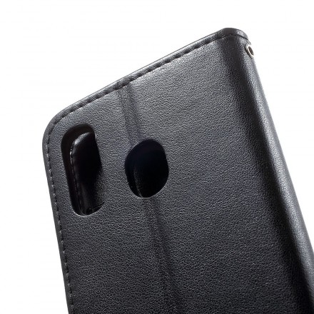 Housse Samsung Galaxy A40 Papillons et Fleurs à Lanière Housse Samsung Galaxy A40 Papillons et Fleurs à Lanière