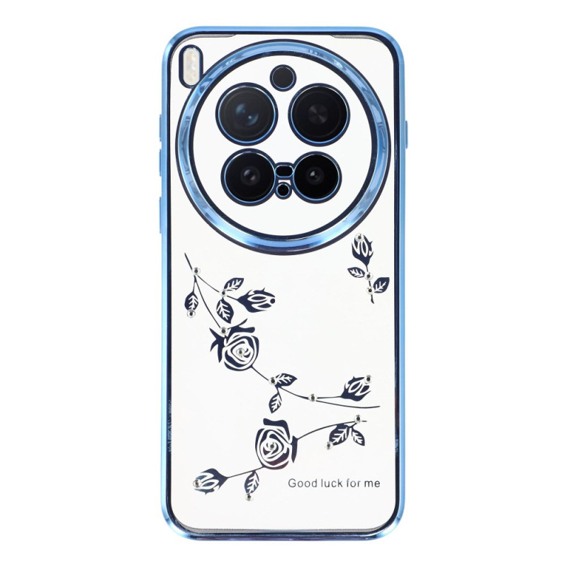 Coque Vivo X300 Pro Strass et Fleurs Éternelles