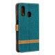 Housse Samsung Galaxy A40 Tissu et Effet Cuir à Lanière Housse Samsung Galaxy A40 Tissu et Effet Cuir à Lanière