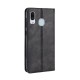 Flip Cover Samsung Galaxy A40 Effet Cuir Vintage Stylisé