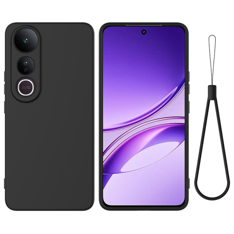 Coque Vivo V50 Lite 5G Silicone Liquide à Lanière