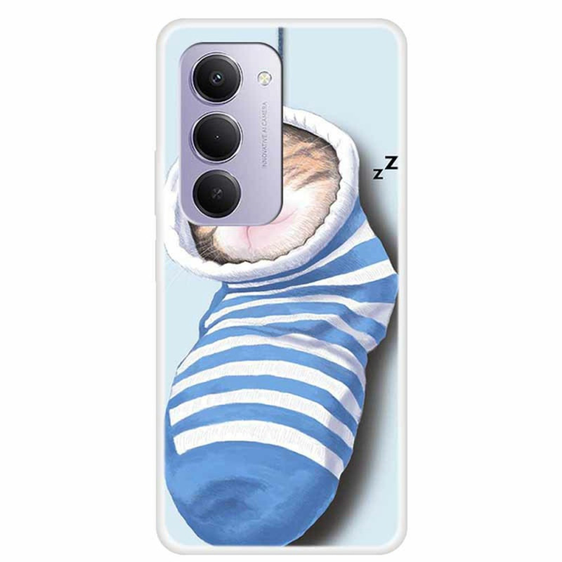 Coque Xiaomi Redmi 15 4G Chaussettes et Chat