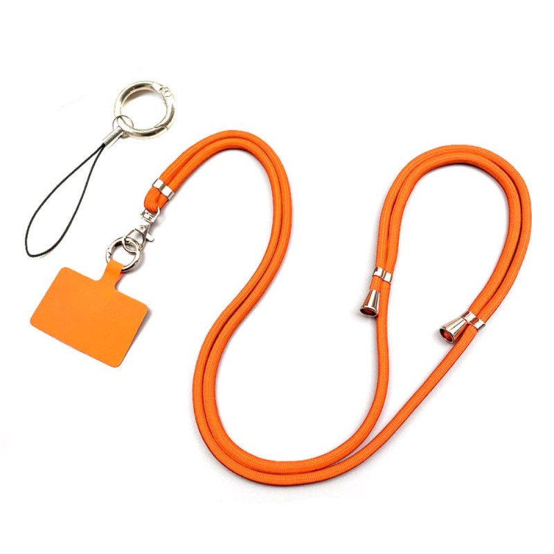Cordon Tour de Cou Ajustable pour Téléphone avec Patch