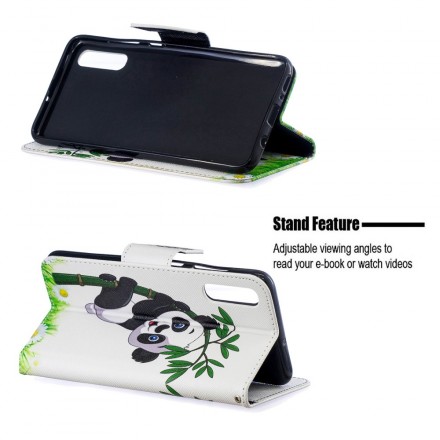 Housse Samsung Galaxy A70 Panda Sur Le Bambou Housse Samsung Galaxy A70 Panda Sur Le Bambou