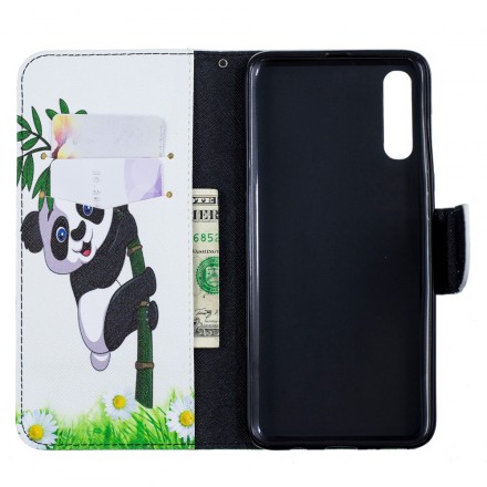 Housse Samsung Galaxy A70 Panda Sur Le Bambou Housse Samsung Galaxy A70 Panda Sur Le Bambou