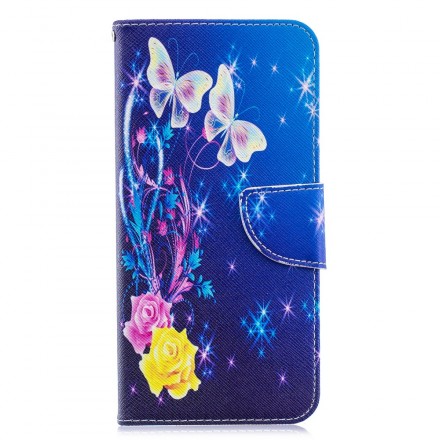 Housse Samsung Galaxy A70 Papillons Dorés Housse Samsung Galaxy A70 Papillons Dorés