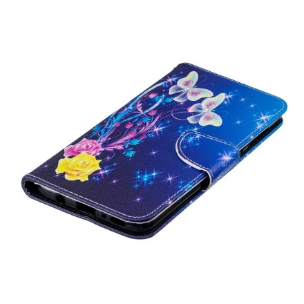 Housse Samsung Galaxy A70 Papillons Dorés Housse Samsung Galaxy A70 Papillons Dorés