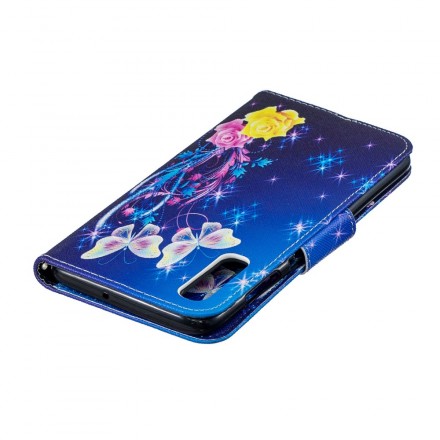 Housse Samsung Galaxy A70 Papillons Dorés Housse Samsung Galaxy A70 Papillons Dorés