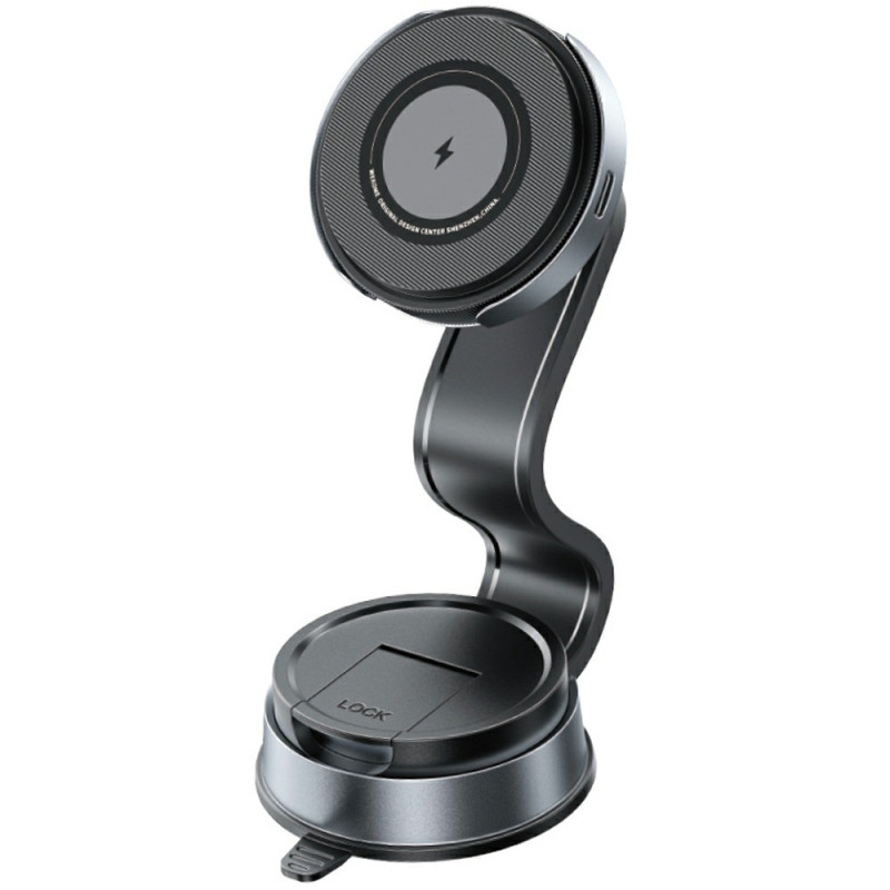Support Voiture Magnétique 15W Ventouse Rotative WEKOME