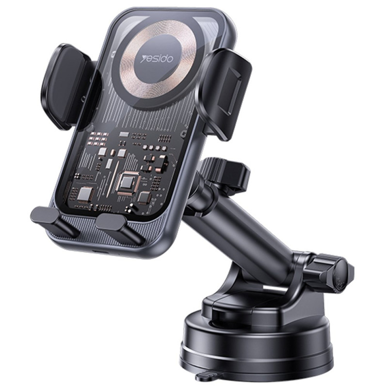 Support Voiture 15W Ventouse à Serrage Automatique YESIDO