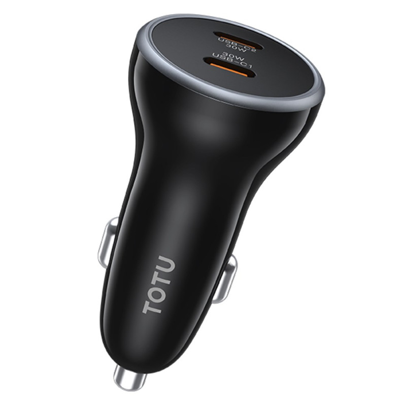 Chargeur Voiture Rapide 60W Double USB-C TOTU