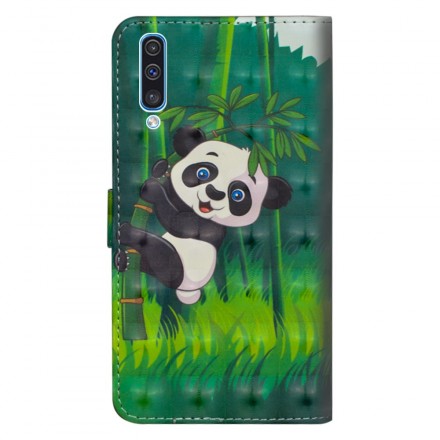 Housse Samsung Galaxy A70 Panda et Bambou