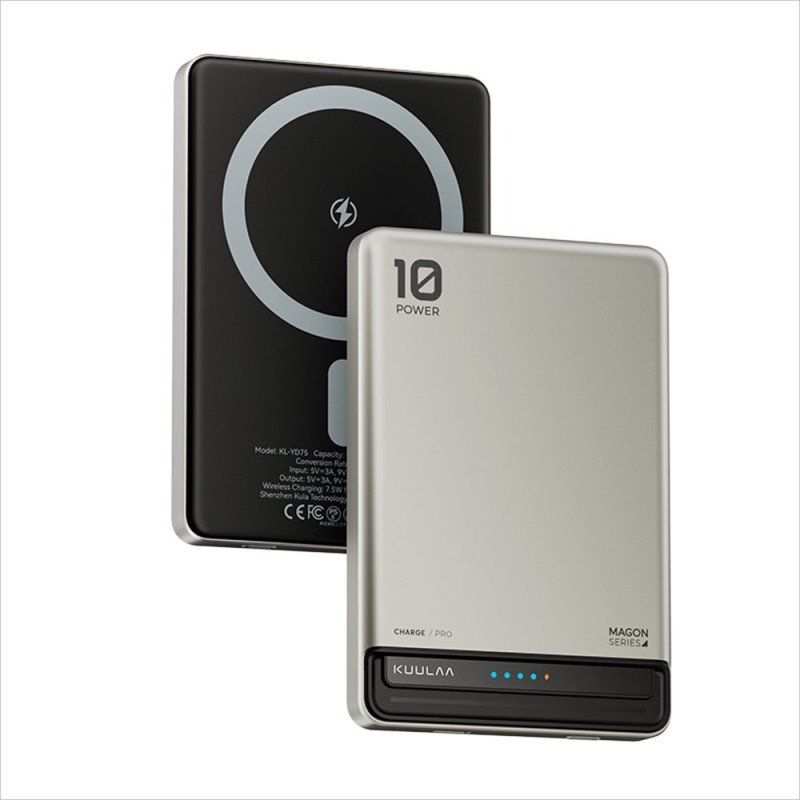 Batterie Externe Magnétique Sans Fil 10000mAh 15W KUULAA