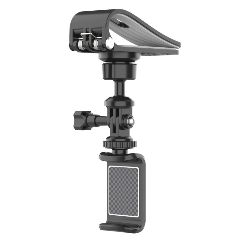 Support Universel pour Pare-Soleil de Voiture avec Pince pour Smartphone et Caméra