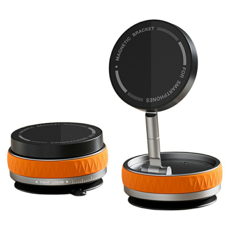 Support Téléphone Magnétique Pliable avec Ventouse (Rotation 360°)