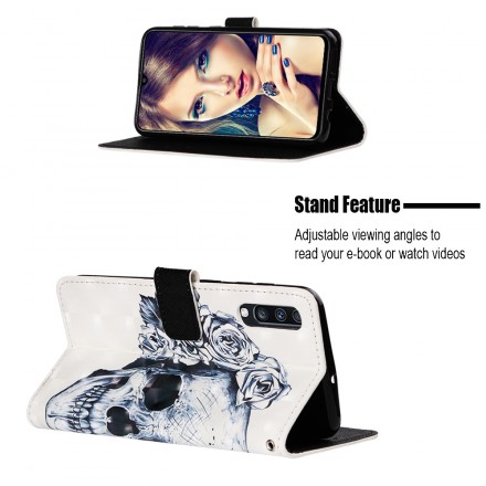 Housse Samsung Galaxy A70 Tête de Mort Fleurie Housse Samsung Galaxy A70 Tête de Mort Fleurie