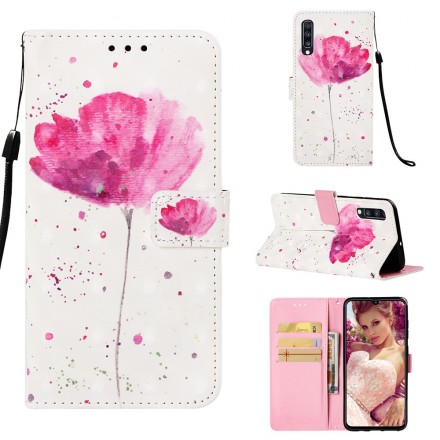 Housse Samsung Galaxy A70 Coquelicot Aquarelle Housse Samsung Galaxy A70 Coquelicot Aquarelle