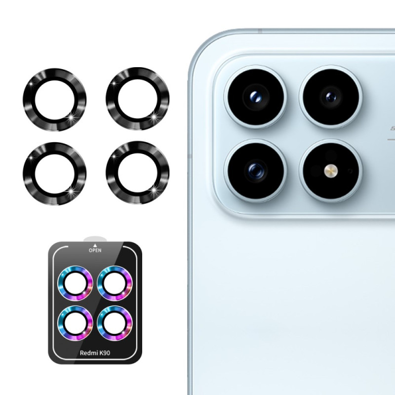 Lentille de Protection en Verre Trempé pour Poco F8 Pro Anneaux