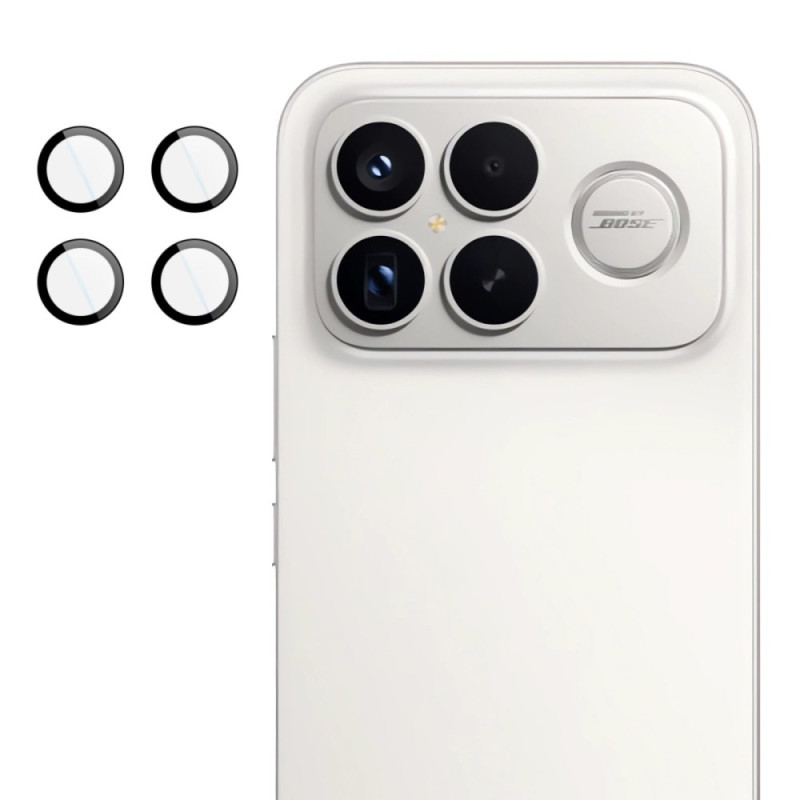 Lentille de Protection en Verre Trempé pour Poco F8 Ultra (cadre de positionnement automatique)