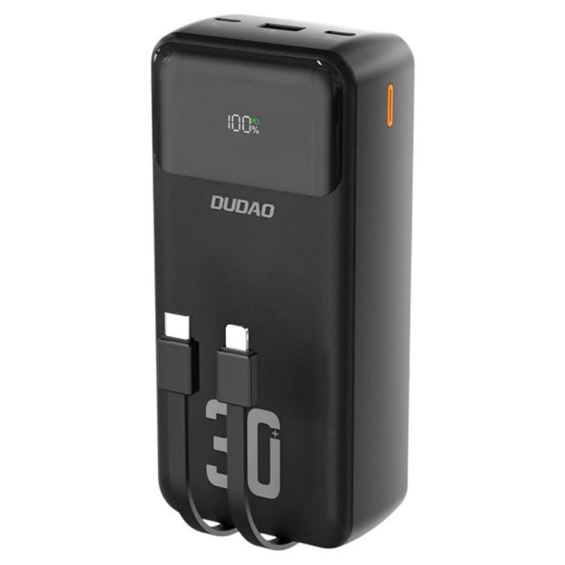 Batterie Externe 27000mAh avec câbles intégrés iP/Type-C DUDAO