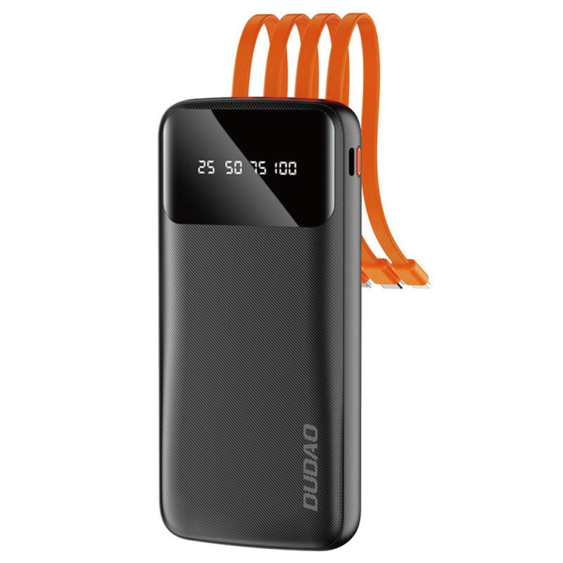 Batterie Externe 20000mAh avec 4 Câbles Intégrés DUDAO