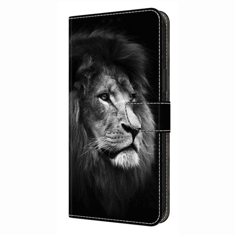 Housse Samsung Galaxy S26 Plus 5G Lion en Noir et Blanc