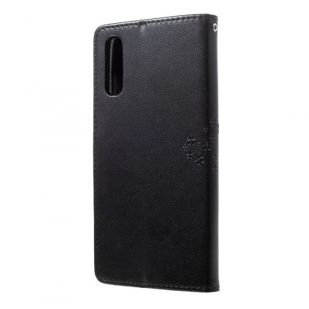 Housse Samsung Galaxy A70 Arbre et Hiboux à Lanière Housse Samsung Galaxy A70 Arbre et Hiboux à Lanière