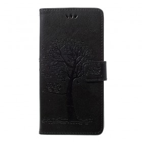 Housse Samsung Galaxy A70 Arbre et Hiboux à Lanière