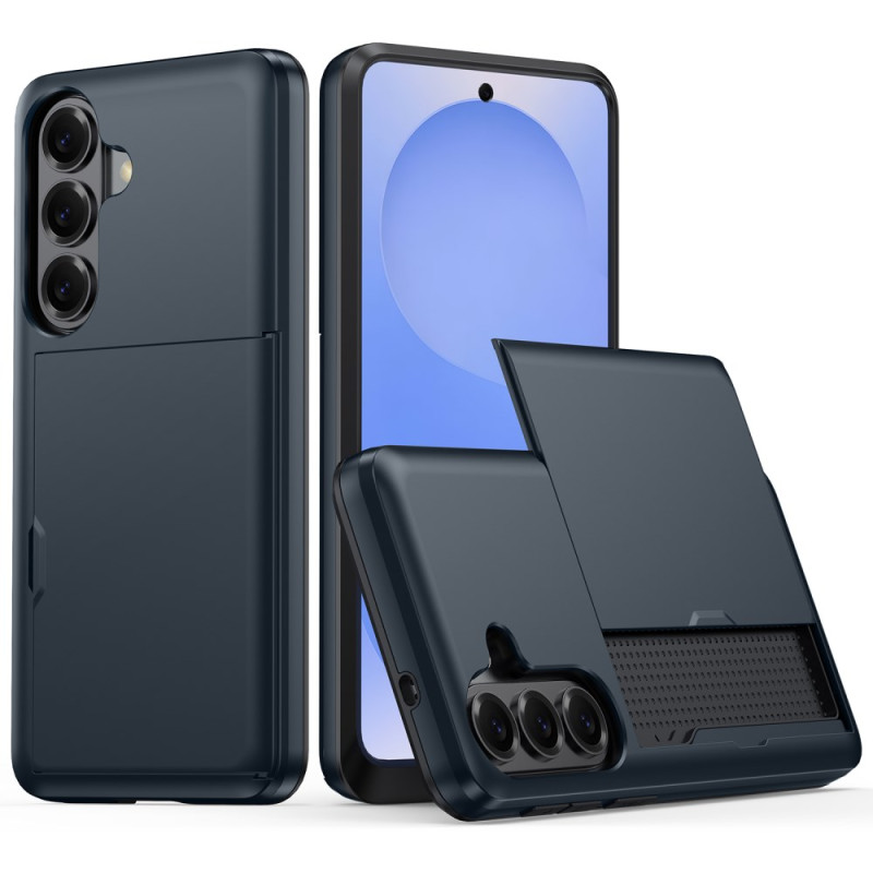 Coque Samsung Galaxy S26 Porte-Cartes Effet Métal