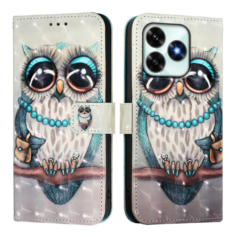 Housse Honor X5c Plus Hibou Gris