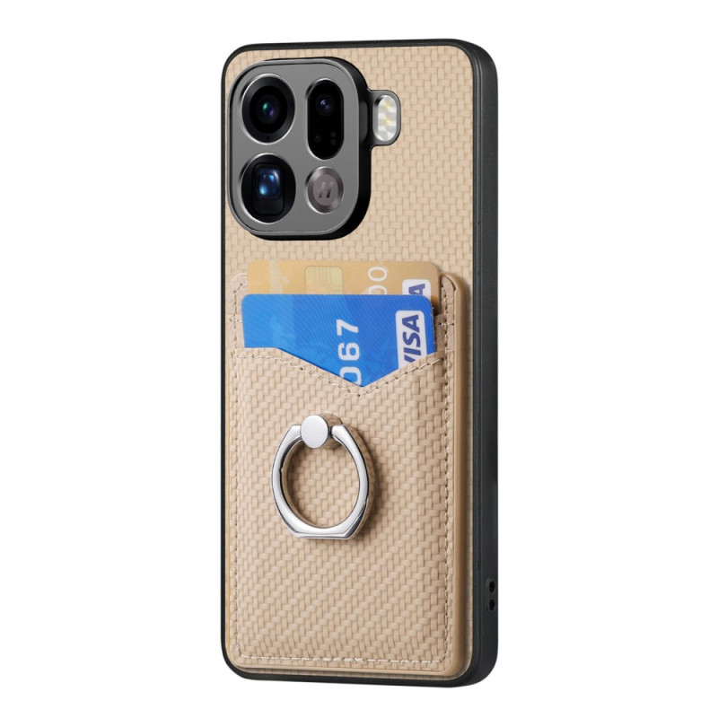 Coque Oppo Find X9 Pro Anneau-Support et Porte-Cartes