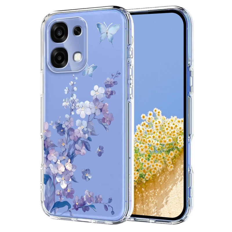 Coque Pour Oppo A6 Pro 5G Motif Papillon Floral