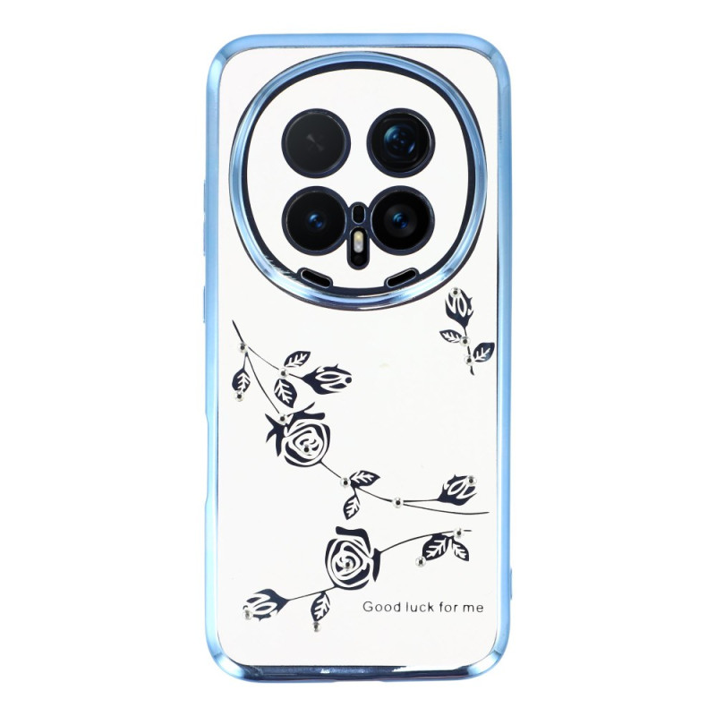 Coque Honor Magic 8 Pro strass et Fleurs