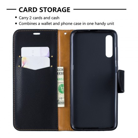 Housse Samsung Galaxy A70 Litchi Rabat Oblique Housse Samsung Galaxy A70 Litchi Rabat Oblique